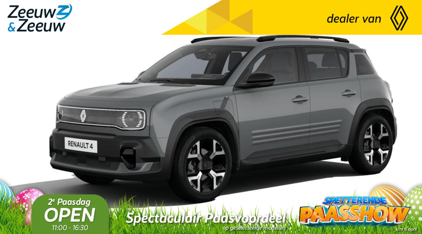Renault 4 - Techno comfort range | Profiteer nu van €2500,- Zeeuw & Zeeuw voorraadkorting | NU met GRA - AutoWereld.nl