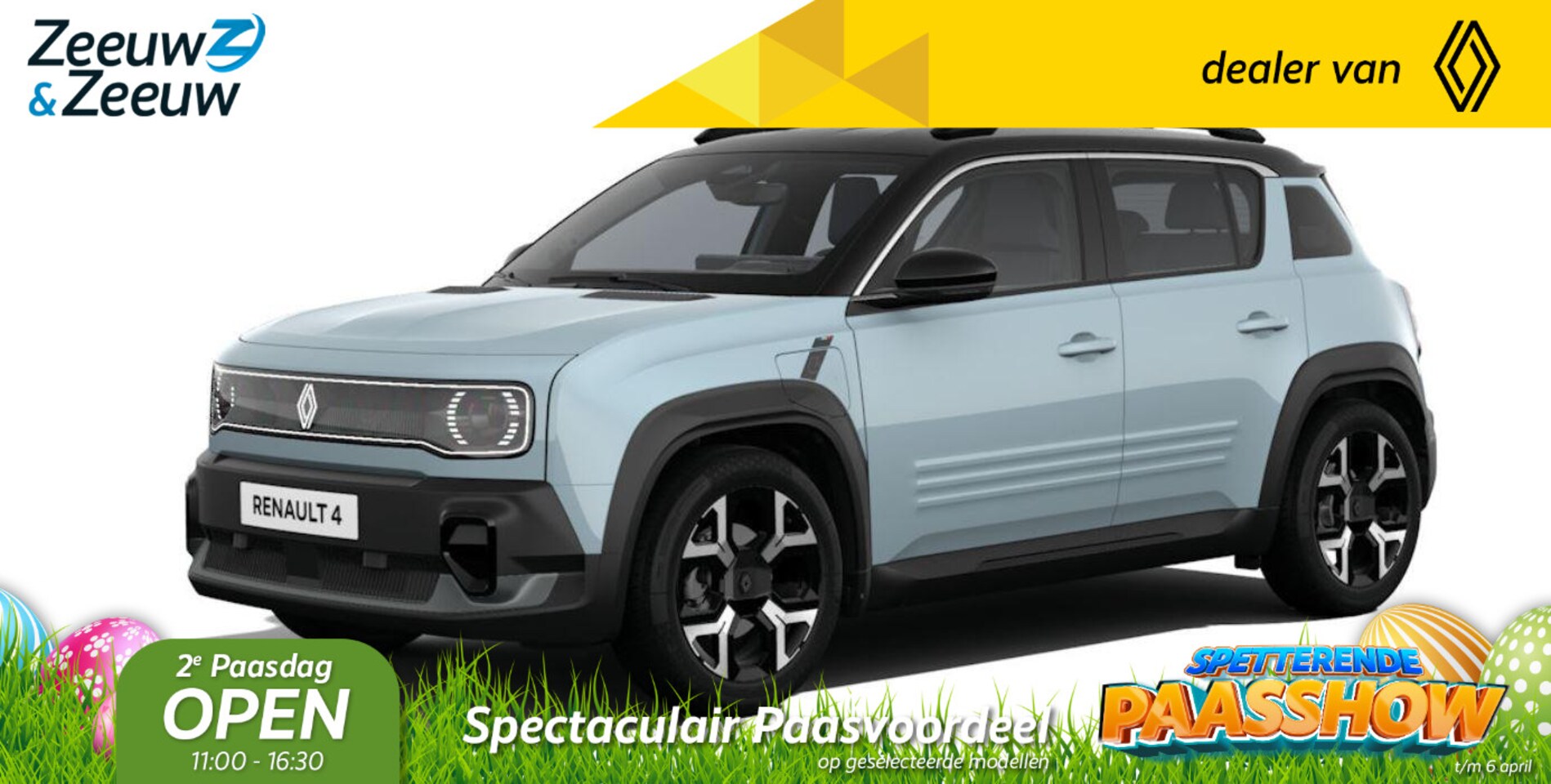 Renault 4 - Techno comfort range | Profiteer nu van €2500,- Zeeuw & Zeeuw voorraadkorting | NU met GRA - AutoWereld.nl