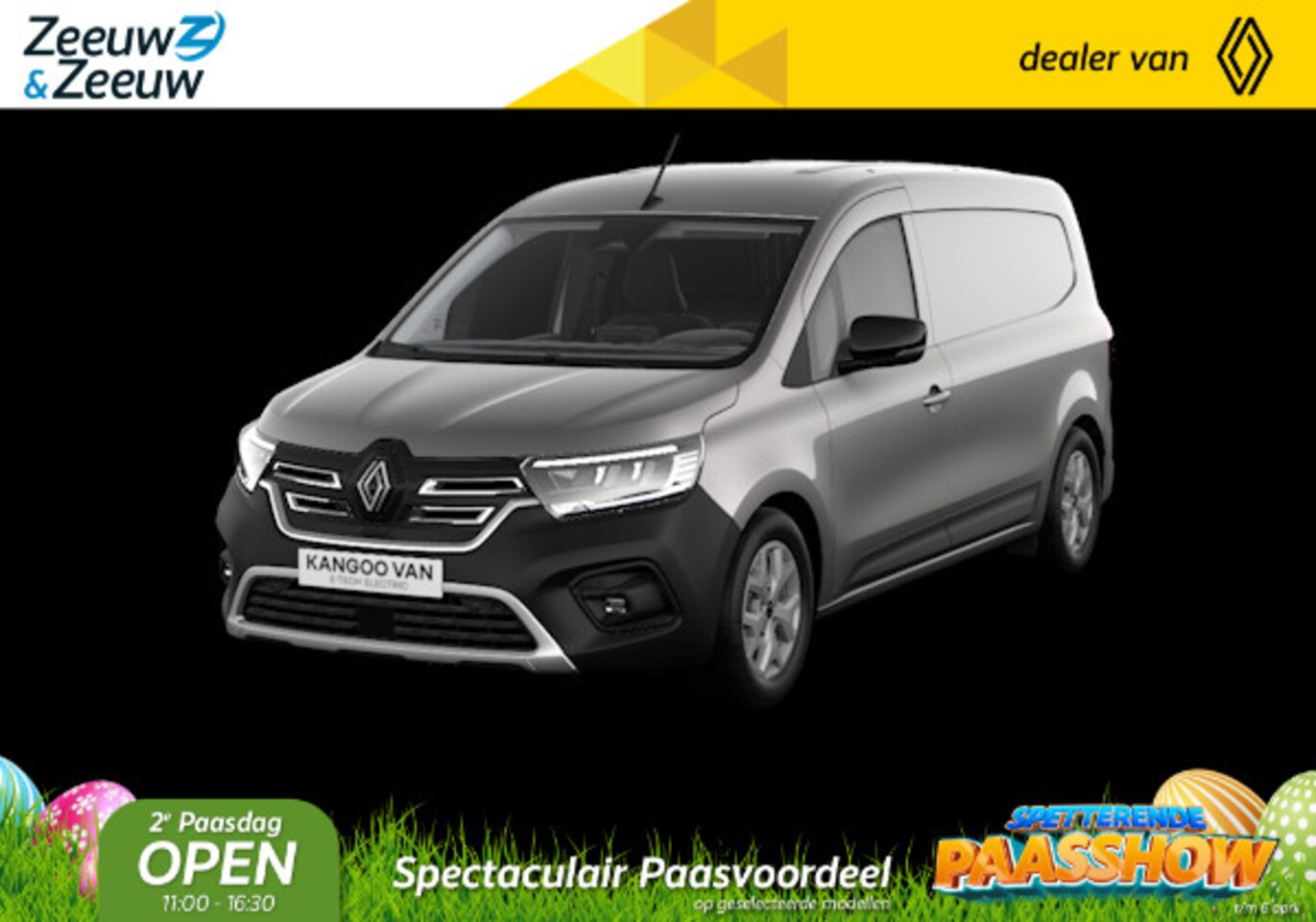 Renault Kangoo E-Tech - Extra L2 44 kWh | Nu direct uit voorraad leverbaar met maar liefst 31% Zeeuw & Zeeuw actie - AutoWereld.nl