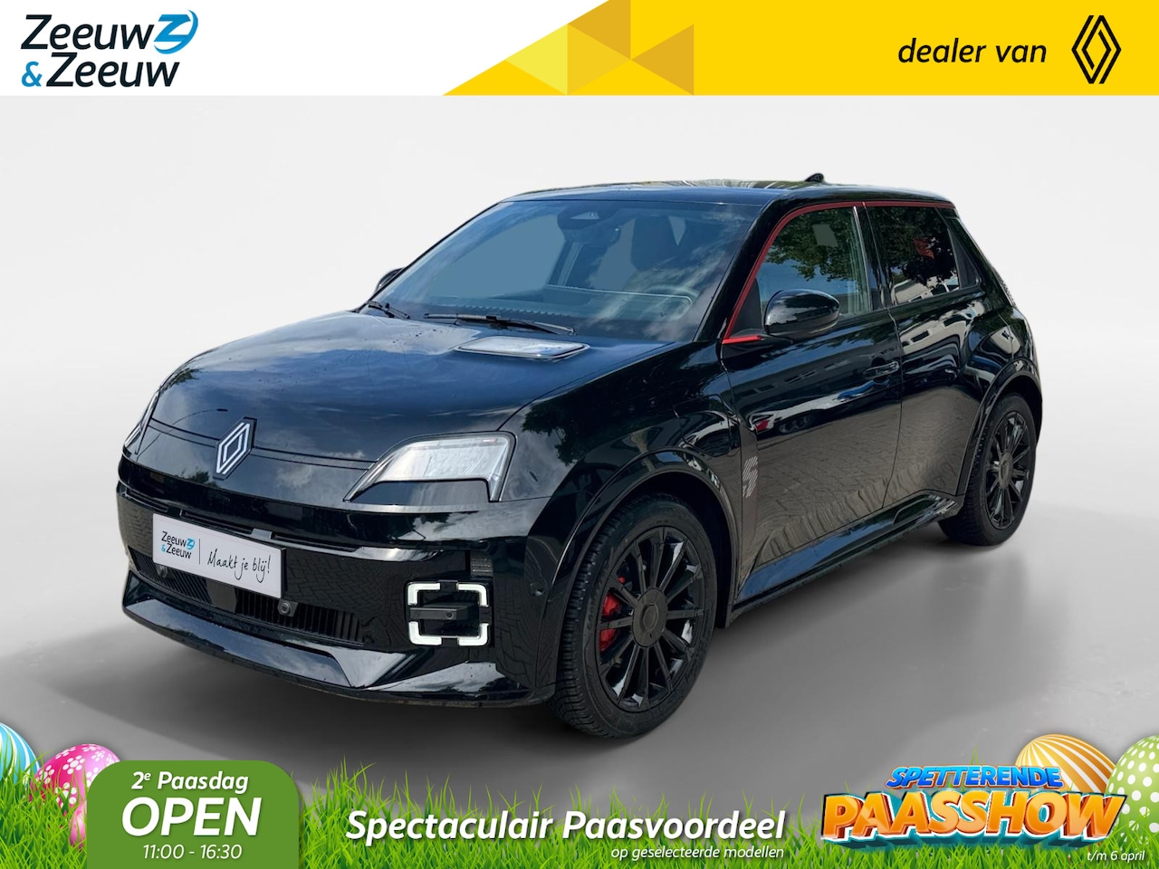 Renault 5 - comfort range iconic cinq 52 kWh | BLACK EDITION By Z&Z Binckhorst | | OP VOORRAAD OP =OP - AutoWereld.nl