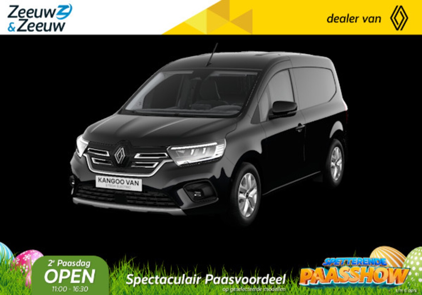 Renault Kangoo E-Tech - Advance L2 44 kWh | Nu direct uit voorraad leverbaar met maar liefst 31 % Zeeuw & Zeeuw ei - AutoWereld.nl