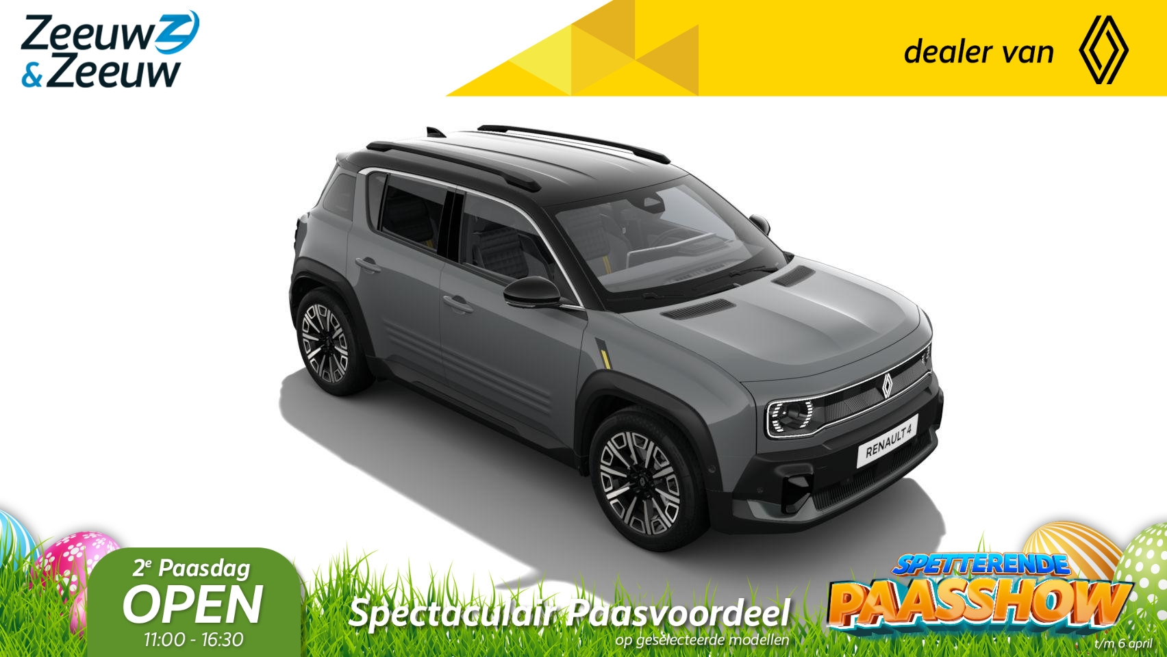 Renault 4 - comfort range iconic 52 kWh | OP VOORRAAD OP =OP  NU MET €2.500,- SALE & SALE KORTING!!! - AutoWereld.nl