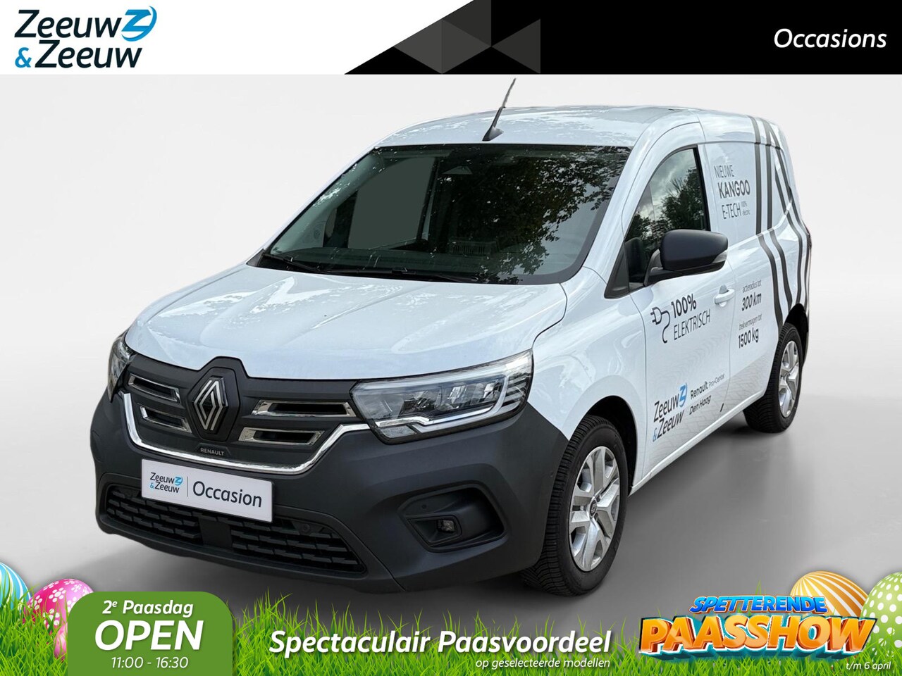 Renault Kangoo E-Tech - Extra L1 44 kWh AUTOMAAT AIRCO CAMERA PARKEERSENSOREN CRUISE CONTROLE TREKHAAK CLIMATE CON - AutoWereld.nl