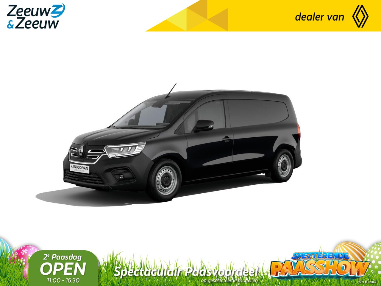 Renault Kangoo E-Tech - Advance L2 44 kWh Nu met 12 % Zeeuw & Zeeuw korting  | 1,9% actie financial lease | - AutoWereld.nl