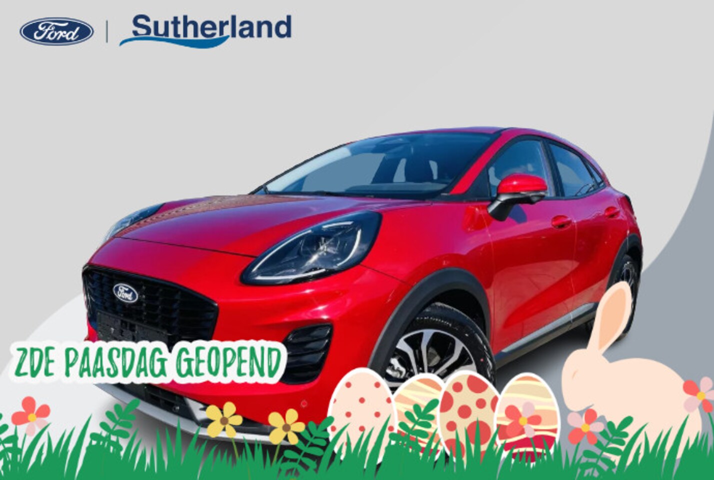 Ford Puma - 1.0 EcoBoost Hybrid Titanium 125pk Nieuw Model! Automaat| Fantastic Red | Achteruitrijcame - AutoWereld.nl