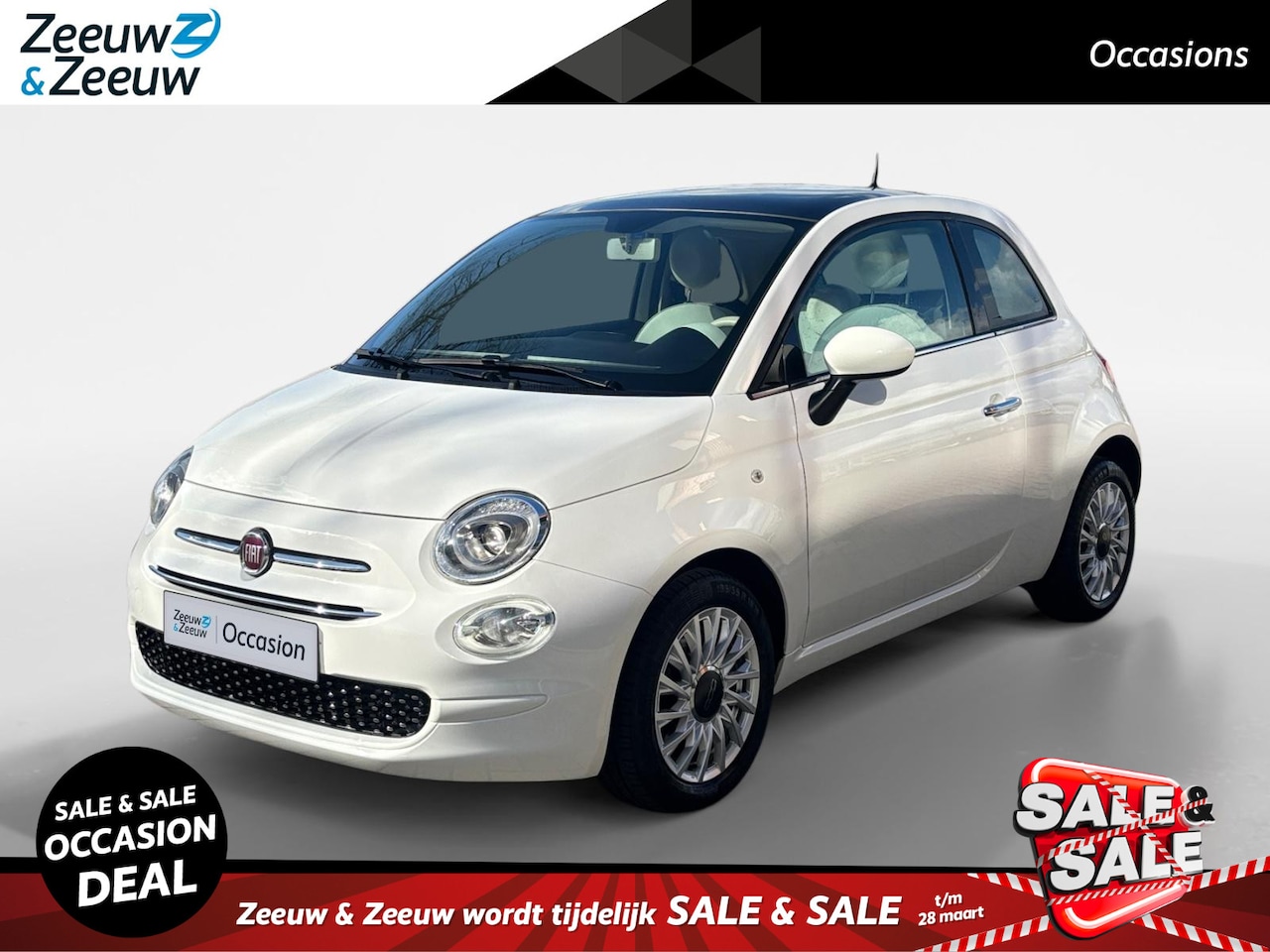 Fiat 500 C - 1.2 Lounge | Panoramadak | Carplay | Climate control - AutoWereld.nl