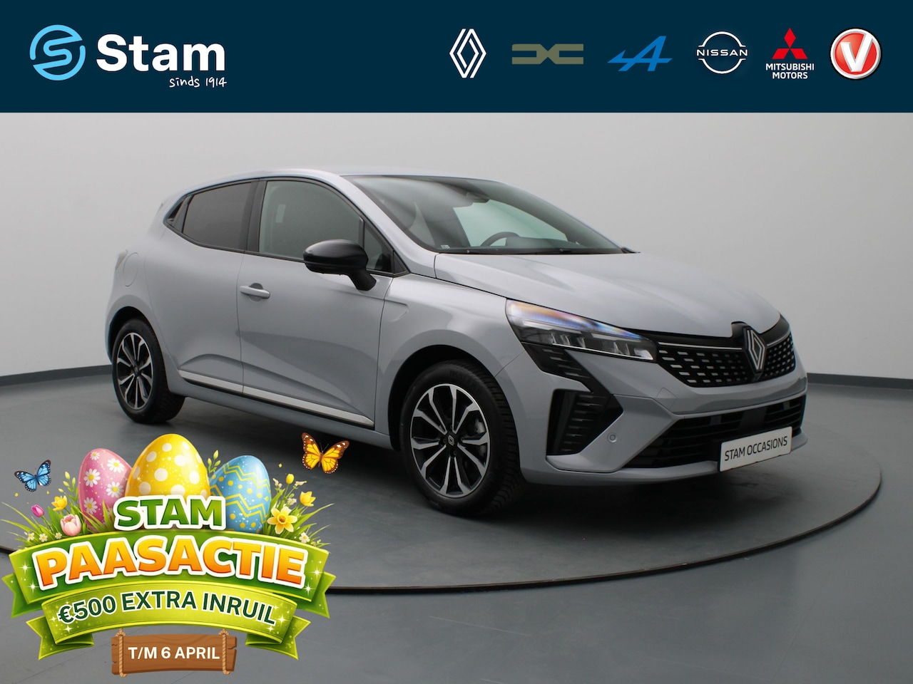 Renault Clio - E-Tech Full Hybrid techno 145pk 360° Camera | Cruise | Navi | Parkeersens. v+a - AutoWereld.nl