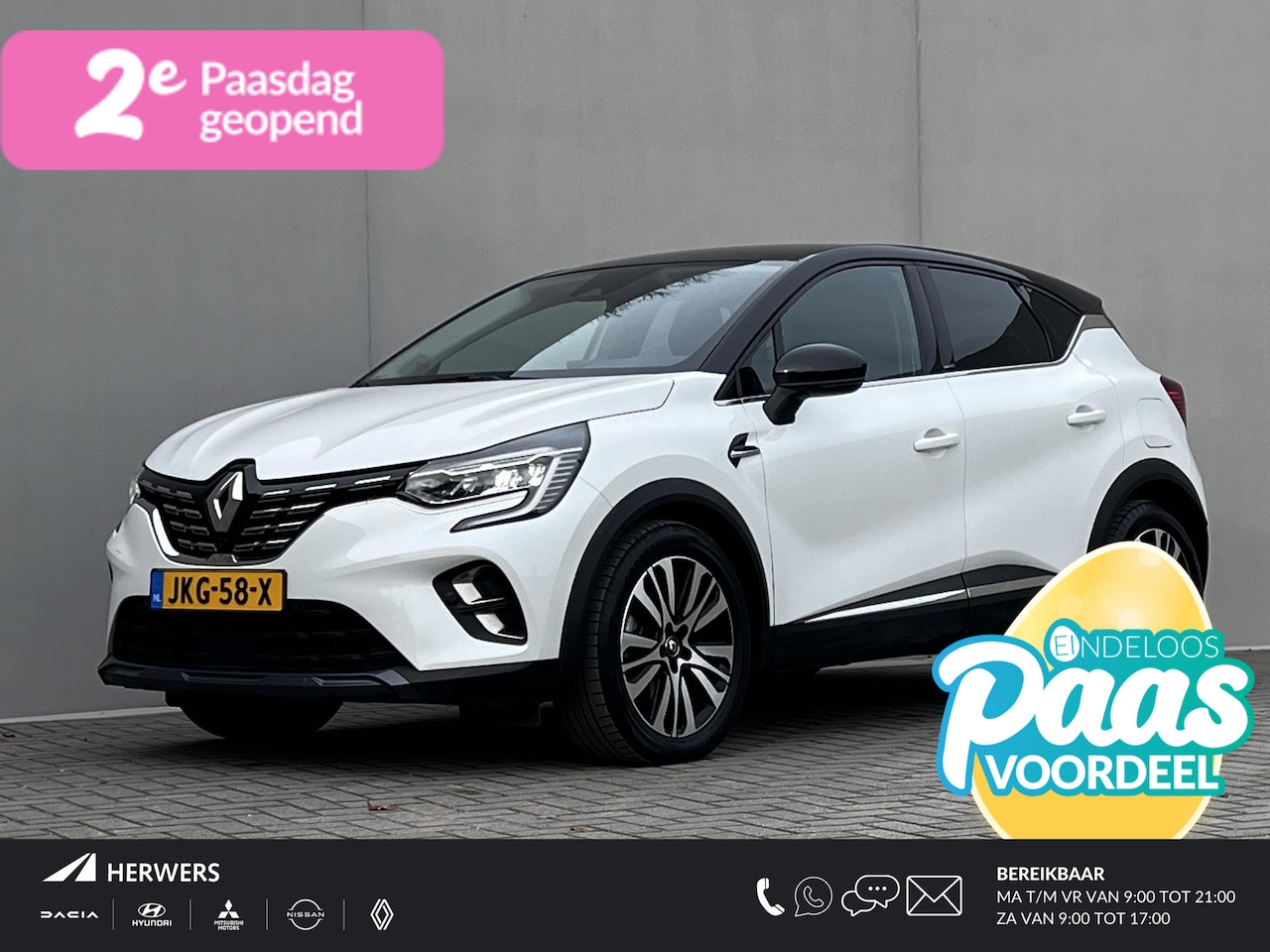 Renault Captur - E-TECH Plug-in 160 Hybrid Initiale Paris Automaat / Dealer onderhouden / Leder / Stuur- en - AutoWereld.nl