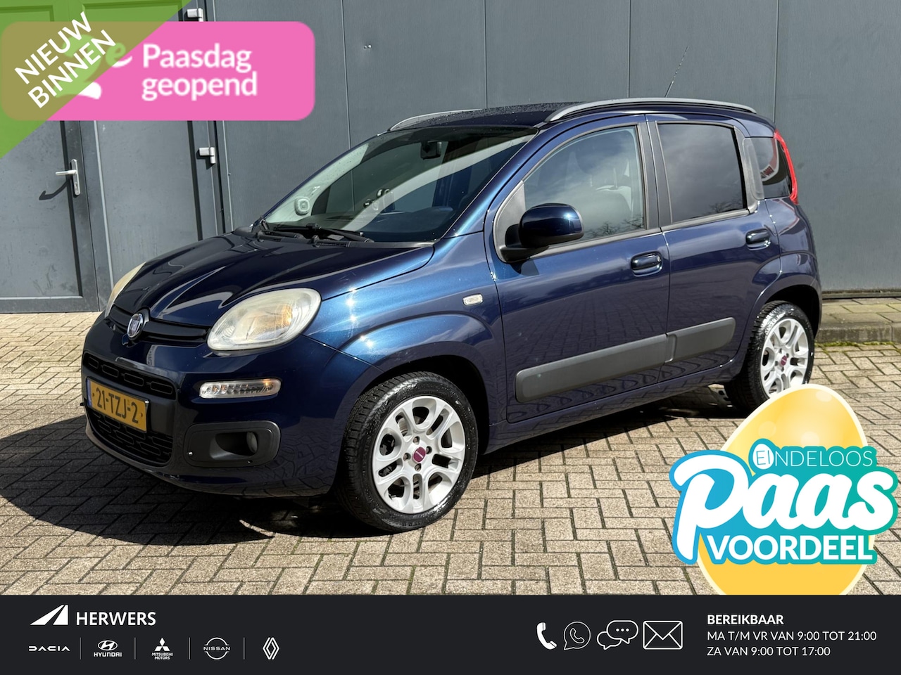 Fiat Panda - 0.9 TwinAir Lounge / Turbo / Airco / Navigatie (Tomtom Origineel) / lichtmetalen velgen / - AutoWereld.nl