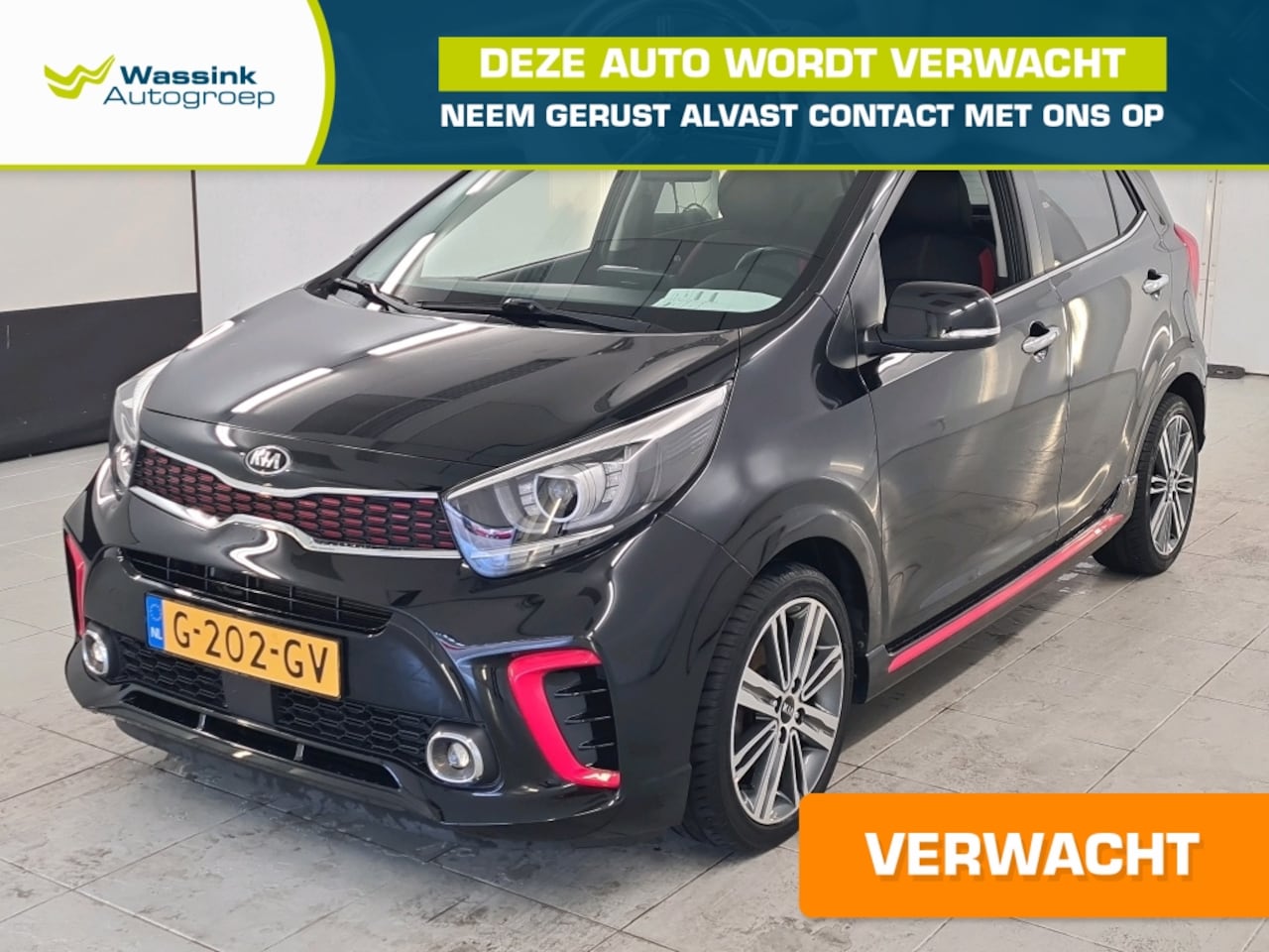 Kia Picanto - 1.0 T-GDi 100pk 5-zits GT-Line | Leder | Camera | Apple CarPlay/ Android Auto | - AutoWereld.nl