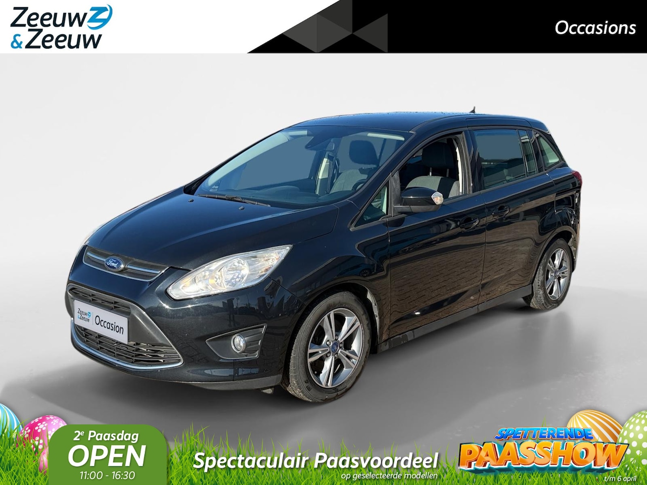 Ford Grand C-Max - 1.0 Titanium 7p. *Airco*Cruise Control*LM.Velgen*Parkeersensoren*ETC.. - AutoWereld.nl