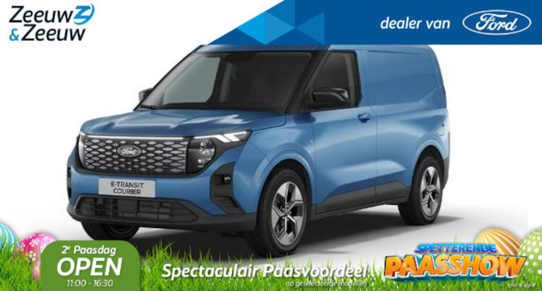 Ford Transit Courier - E-Transit Limited 44 kWh 136 pk | 17" LM velgen | Nu 0,99% rente financial lease | Winter - AutoWereld.nl