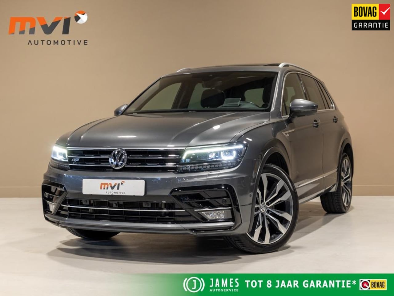 Volkswagen Tiguan - 2.0 TSI 4Motion 2x R-line / 220pk / Leder / Pano / Led / Head-up / Virtual Cockpit / 360 c - AutoWereld.nl