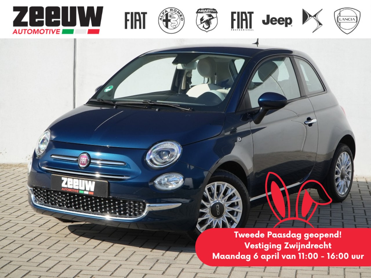 Fiat 500 - 1.0 Hybrid 70 PK Lounge | Carplay | Cruise | PDC | 15" - AutoWereld.nl