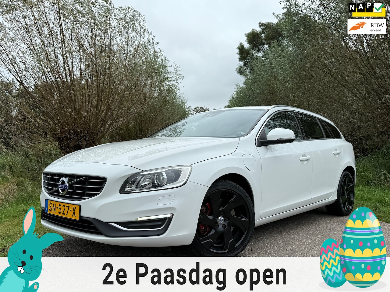 Volvo V60 - 2.4 D5 Twin Engine Special Edition Automaat / Leder / 18" Velgen / Navi / Clima / Stoelver - AutoWereld.nl