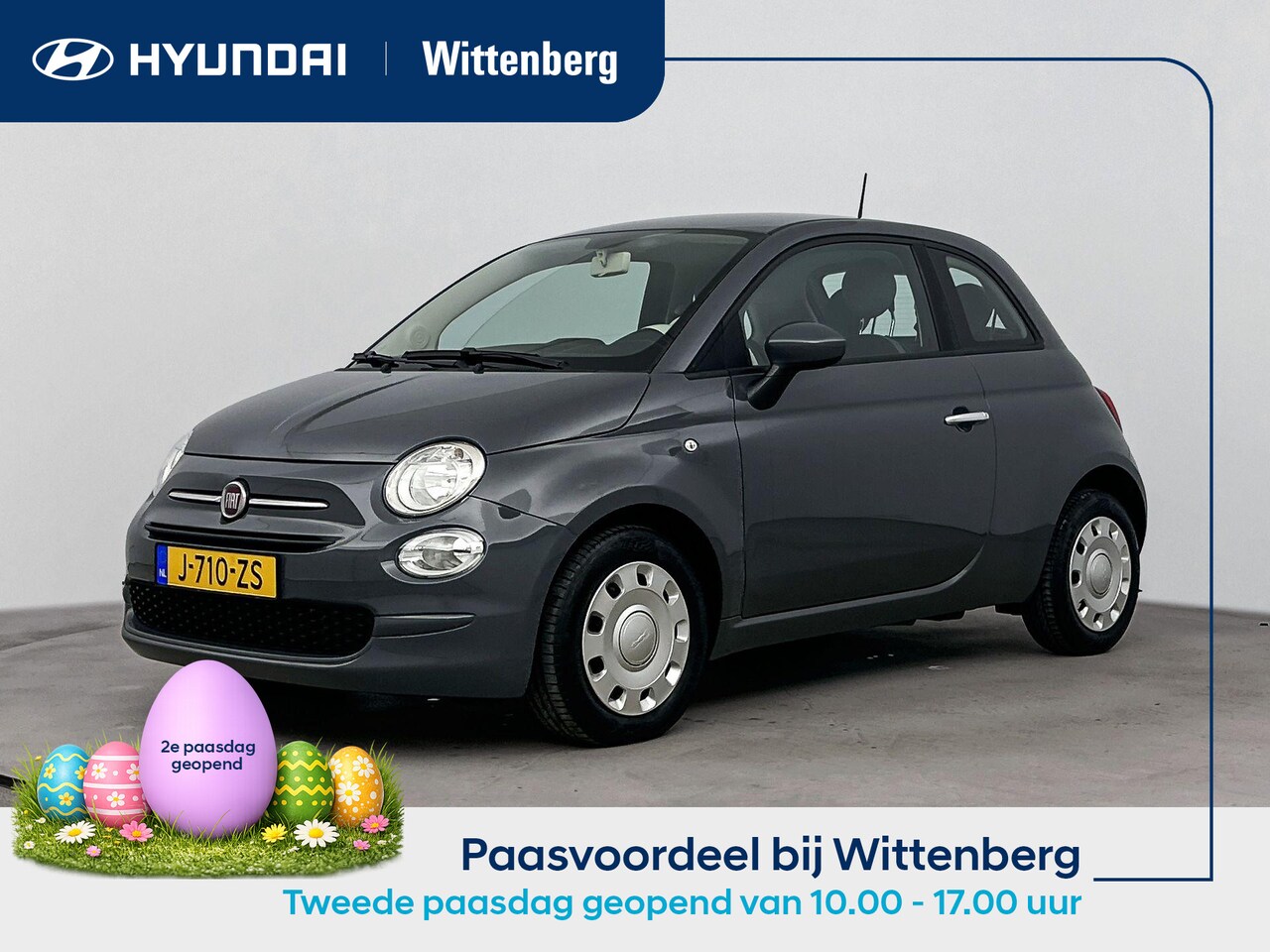 Fiat 500 - 1.0 Hybrid Pop | Nu 9899,- !! | Airco | Leder stuur | El. bed. ramen | - AutoWereld.nl
