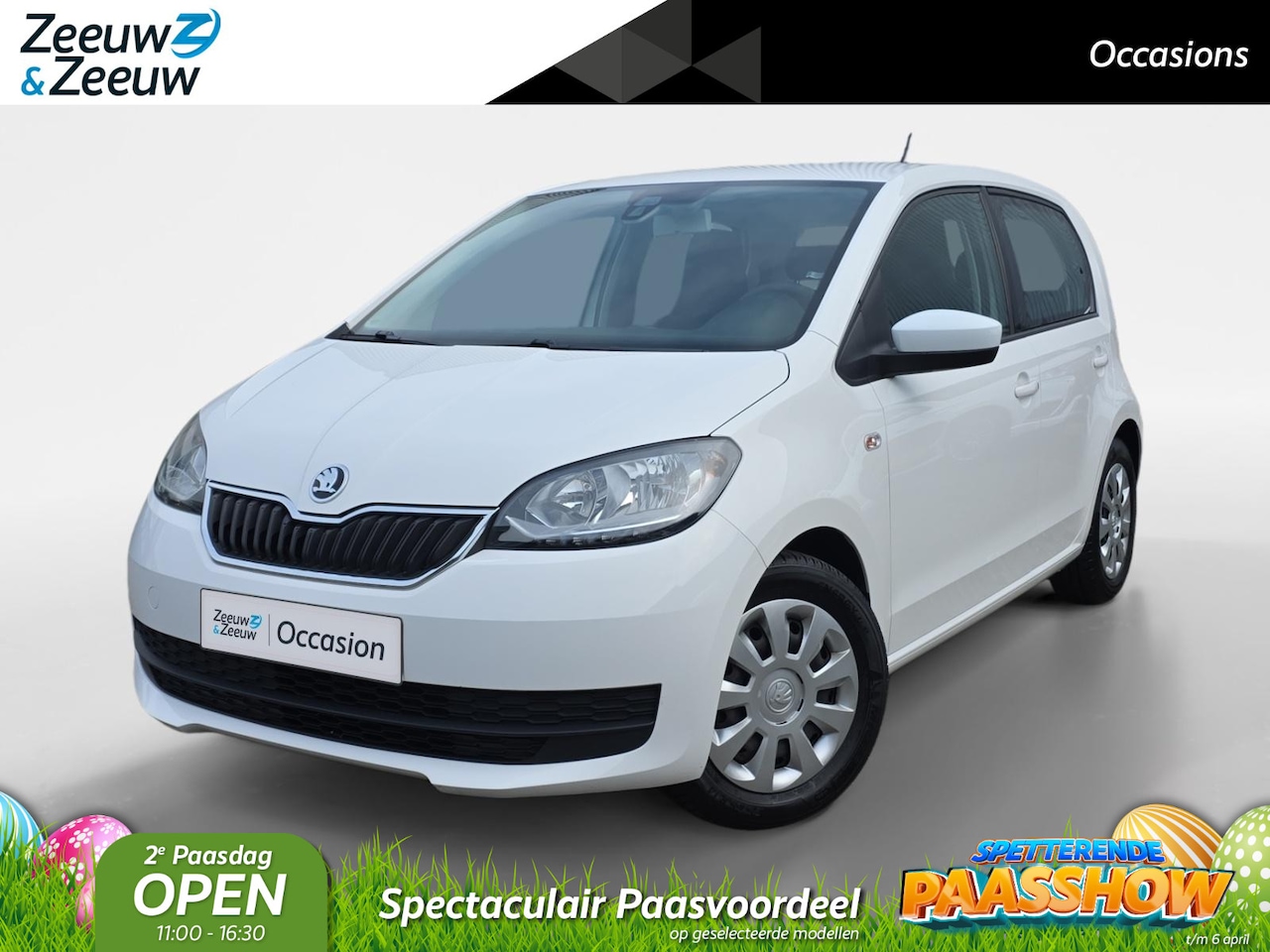 Skoda Citigo - 1.0 Greentech Ambition 1e Eigenaar | DAB | Airco | Bluetooth | Cruise control | 12 maanden - AutoWereld.nl