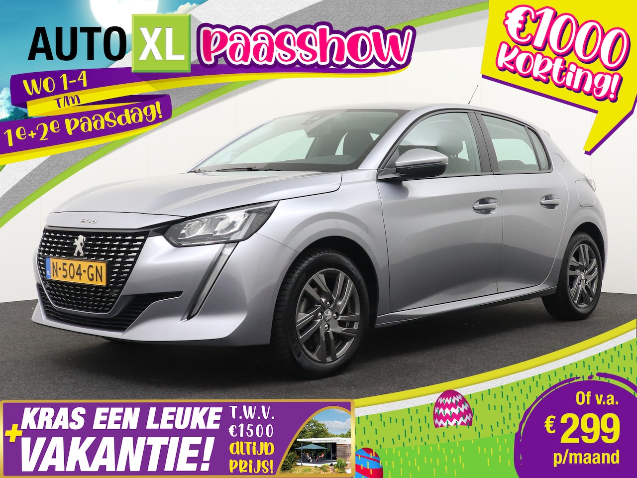 Peugeot 208 - 1.2 Active Navi Carplay Cruise DAB LED Park.sens 16'LMV - AutoWereld.nl