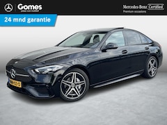 Mercedes-Benz C-klasse - 180 Star Edition AMG | Night Pakket | Panoramadak | Sierdelen Lindehout Antraciet | Apple