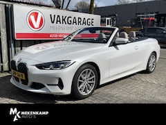 BMW 4-serie Cabrio - 420i High Executive 17"/Leder + memory/Stuur + stoelverwarming/Nekverwarming/Keyless/Camer