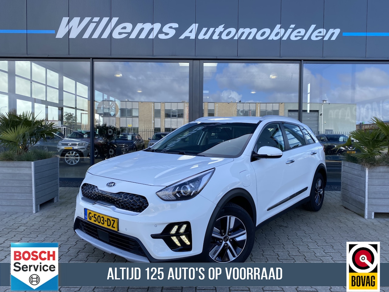 Kia Niro - 1.6 GDi PHEV DynamicLine navigatie, Adsaptive Cruise Control Bereik Elektrisch 40-50km - AutoWereld.nl