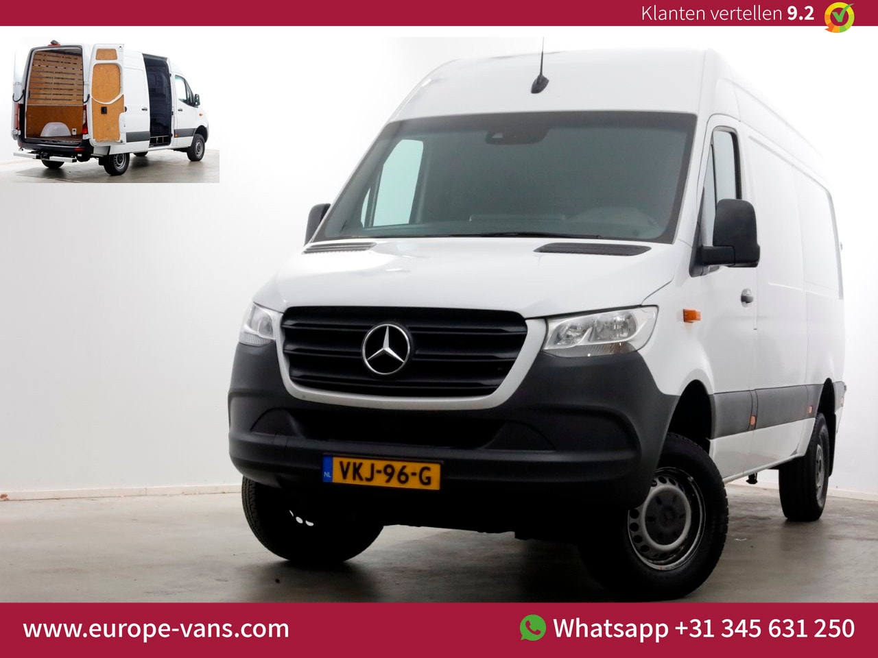Mercedes-Benz Sprinter - 316 CDI 163pk 7G Automaat L2H2 4x4 ZG1 Airco/Camera/Trekhaak 2800kg 06-2021 - AutoWereld.nl