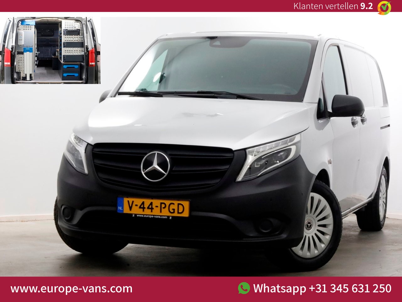Mercedes-Benz Vito - 114 CDI 136pk Compact 9G Automaat 2x Schuifdeur/LED/Camera/Inrichting 06-2022 - AutoWereld.nl