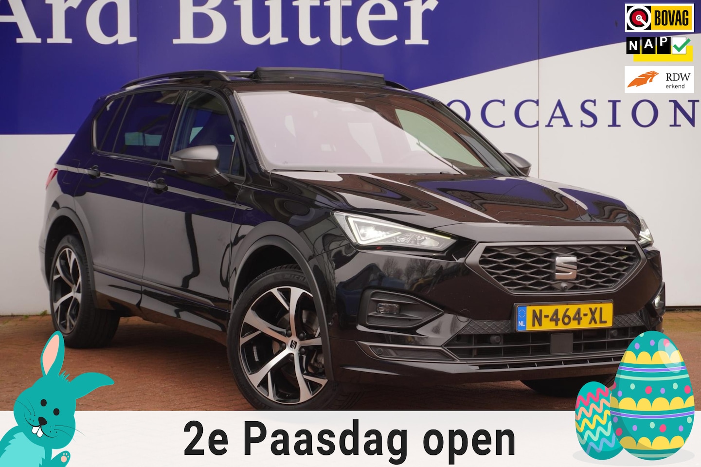 SEAT Tarraco - 1.5 TSI FR Business Intense+Pano-dak+Led+Elek-Klep+Beats+stoel&achtebank-verw+360 Camera= - AutoWereld.nl