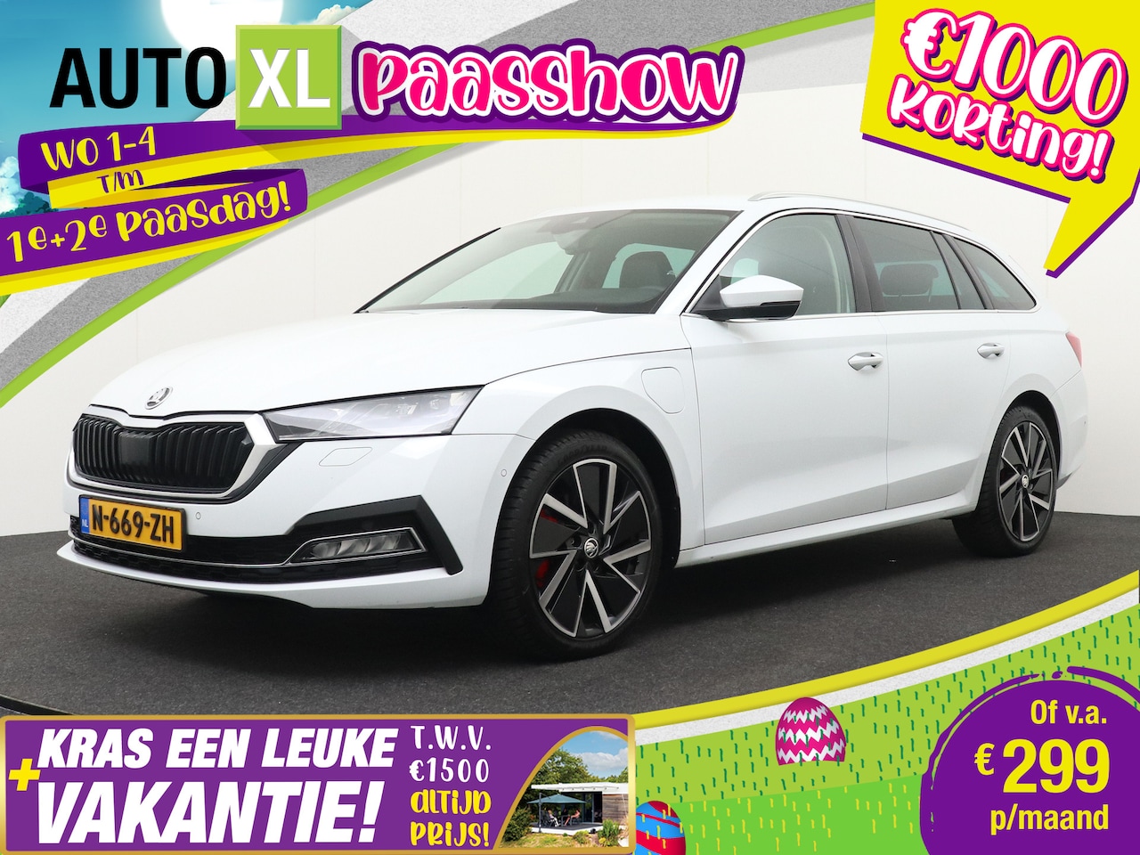 Skoda Octavia Combi - 1.4T 204 PK PHEV Sport Business Trekhaak Memory Camera - AutoWereld.nl