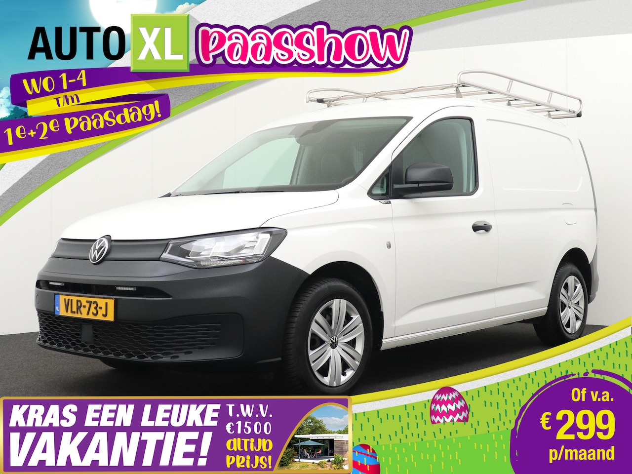 Volkswagen Caddy Cargo - 1.5 TSI 115 PK Aut. Business+ RVS Imperiaal Trekhaak Carplay - AutoWereld.nl