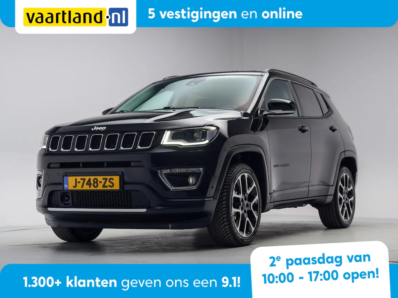 Jeep Compass - 1.3 T 150pk Limited Aut. [ Xenon Winterpack Half-leder Navi Apple/Android Camera ] - AutoWereld.nl