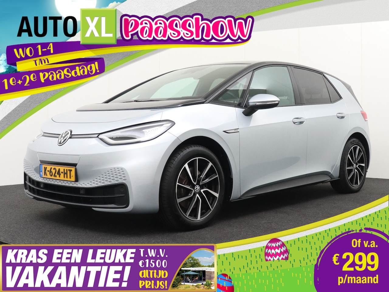 Volkswagen ID.3 - 204 PK Business+ 58 kWh (93% SOH) Winterpakket CarPlay Camera - AutoWereld.nl