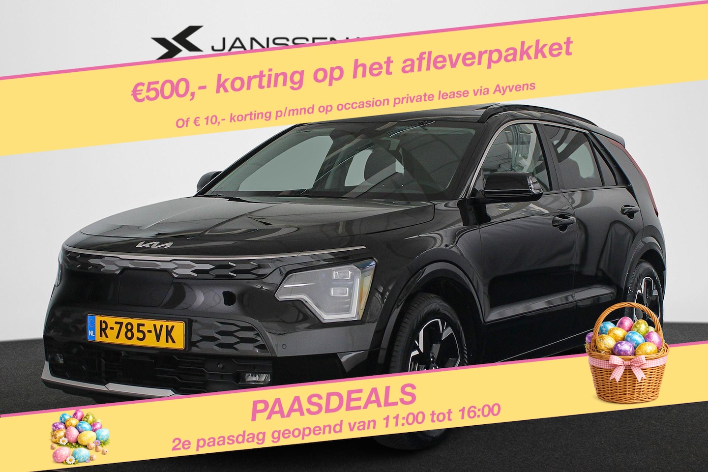 Kia Niro EV - DynamicPlusLine 64.8 kWh SOH 100% Schuif-Kanteldak Leder Stoelverwarming Camera Carplay - AutoWereld.nl