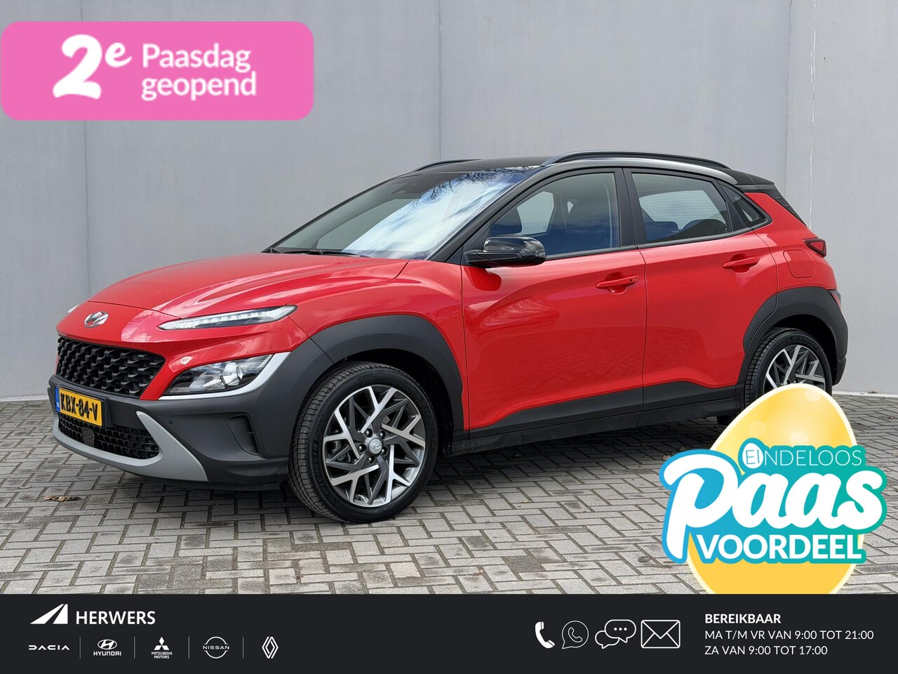 Hyundai Kona - 1.6 GDI HEV Fashion Automaat / Fabrieksgarantie tot 10-2027 / Dealer Onderhouden / Adaptie - AutoWereld.nl