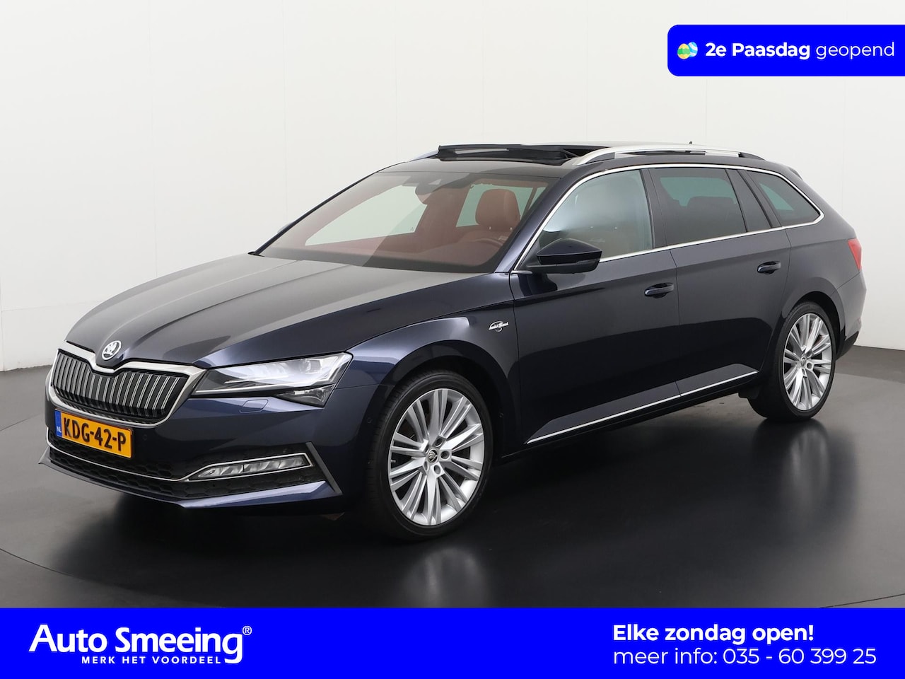 Skoda Superb Combi - 1.4 TSI iV Laurin & Klement | Panoramadak | Leder | Trekhaak | Area View | Zondag Open! - AutoWereld.nl