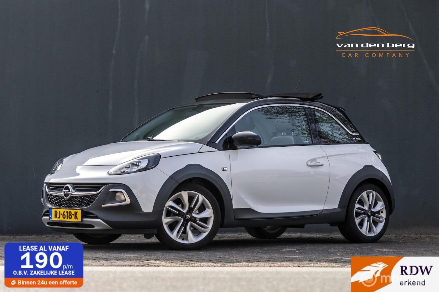 Opel ADAM - 1.0 Turbo Rocks Elek dak leer stoel en stuur verw. - AutoWereld.nl