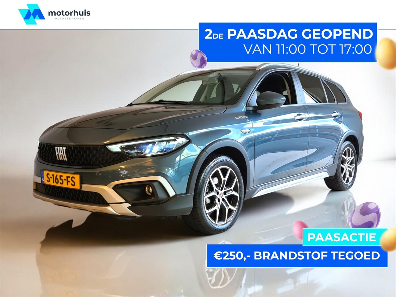 Fiat Tipo Stationwagon - 1.5 Hybrid 130 DCT-7 Cross NAVI CAMERA PDC LMV KEYLESS - AutoWereld.nl