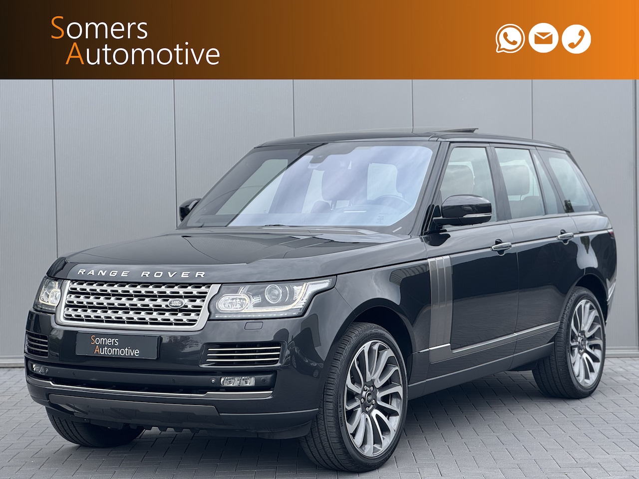 Land Rover Range Rover - 4.4 SDV8 Autobiography GRIJS KENTEKEN | Panorama | Adaptive Cruise | Stoelventilatie + Mas - AutoWereld.nl