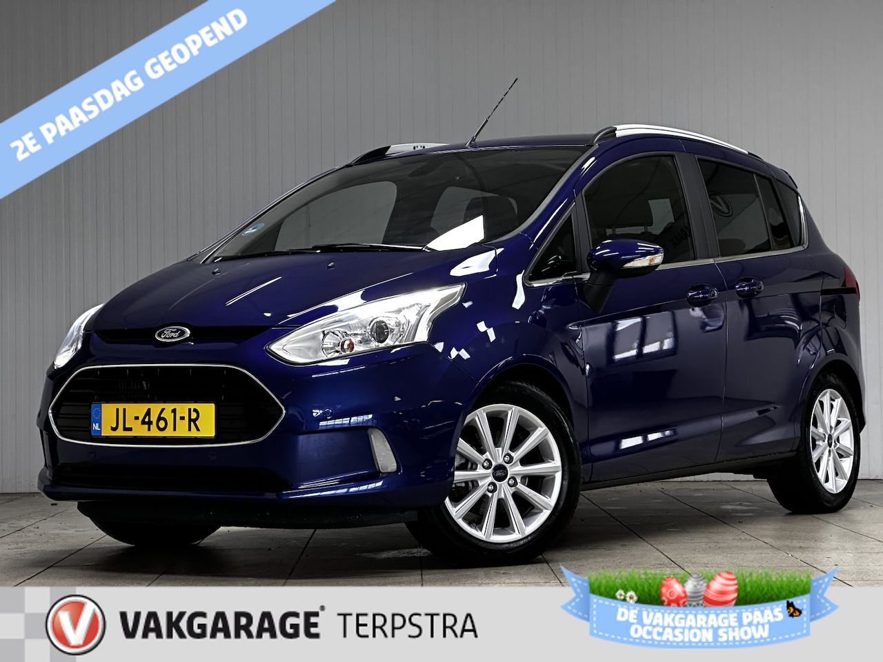 Ford B-Max - 1.0 EcoBoost Titanium /Pano-Dak /Trekhaak! /Camera /Navi /Climat /Cruise /Elek. pakket /Bl - AutoWereld.nl