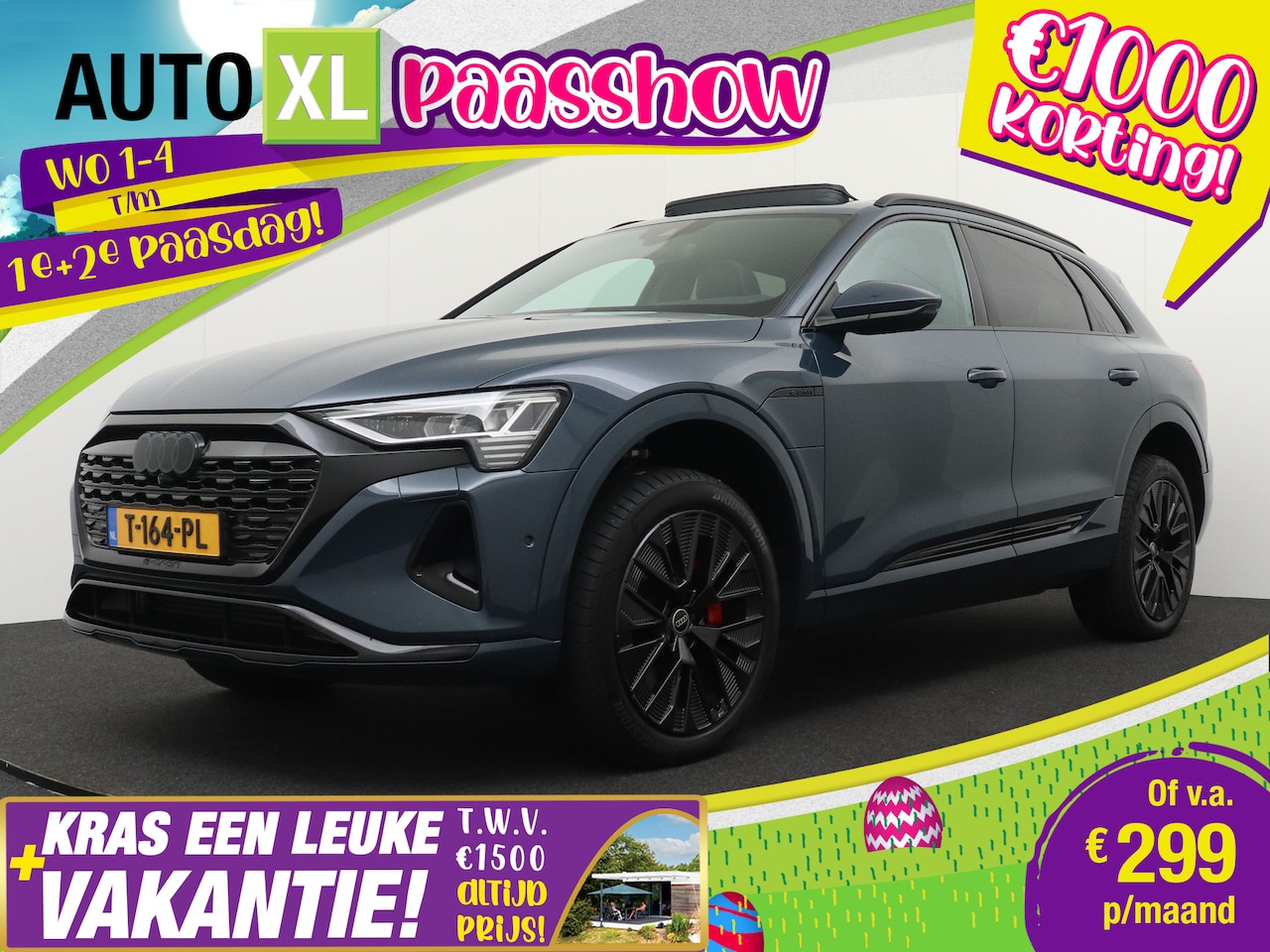 Audi Q8 e-tron - Quattro Advanced 95 kWh (97%SOH) S-Line/Sportstoele Pano-dak B&O - AutoWereld.nl