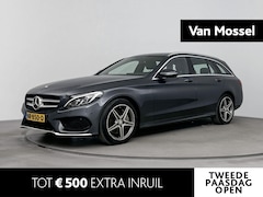 Mercedes-Benz C-klasse Estate - 350 e Lease Edition 279PK | Burmester® Audio | Zwart Lederen Interieur | AMG Velgen | Navi