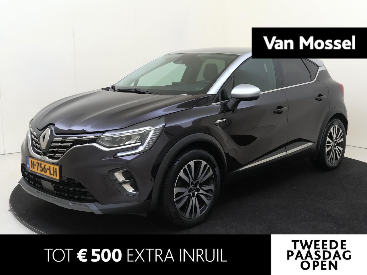 Renault Captur - 1.3 TCe 130PK Initiale Paris | Trekhaak | Lederen Bekleding | Stoel- & Stuurwielverwarming - AutoWereld.nl