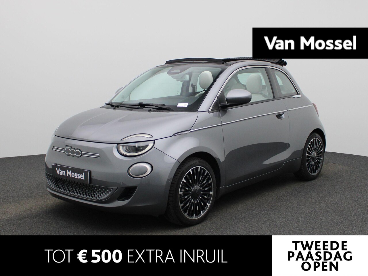Fiat 500 C - 500e 42 kWh La Prima | Achteruitrijcamera | Adaptive Cruise Control | Canvas Open Dak Elek - AutoWereld.nl