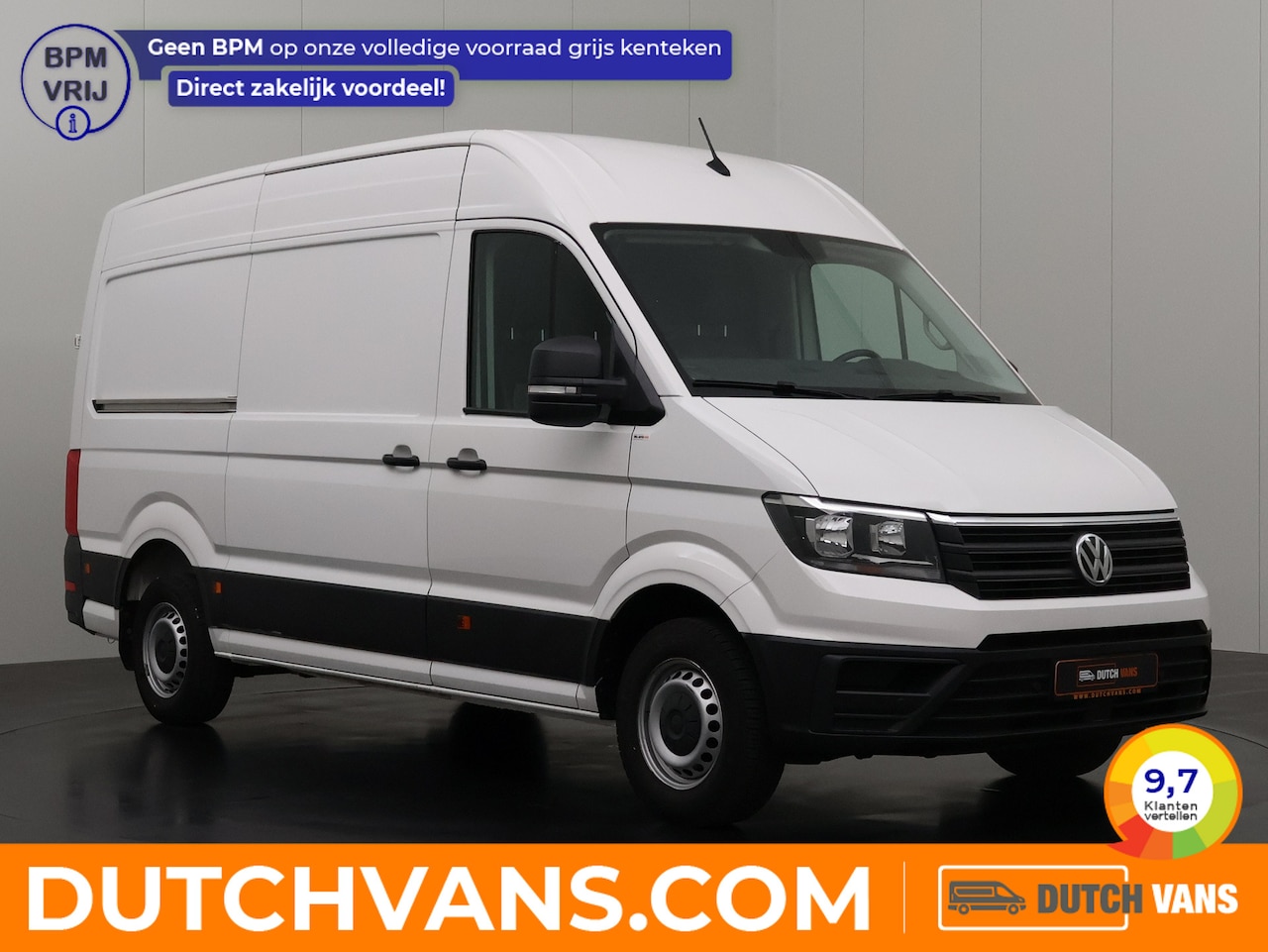 Volkswagen Crafter - 2.0TDi 140PK DSG Automaat L3H3 | Navigatie | Camera | Airco | 3-Zits | Betimmering - AutoWereld.nl