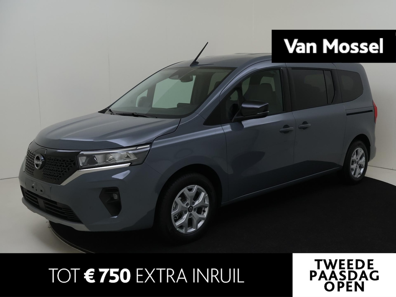 Nissan Townstar Evalia - N-Connecta L2 45 kWh | 7 pers | Instrumentenpaneel | Carplay | Lichtmetalen velgen - AutoWereld.nl