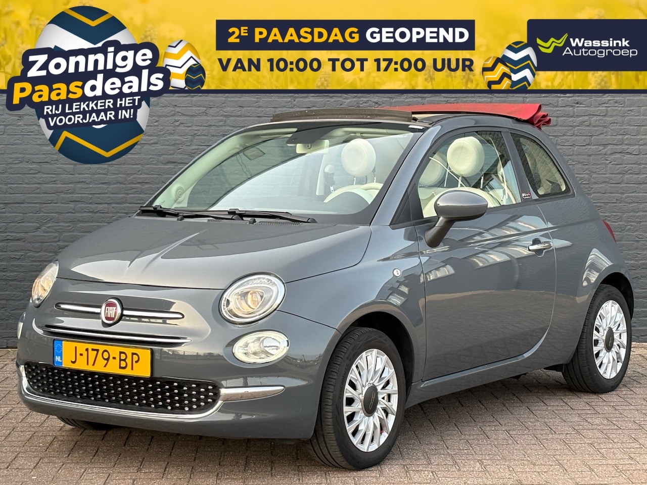 Fiat 500 C - 70 pk Hybrid Cabrio Lounge | Apple Carplay / Android Auto | 1e Eigenaar | Airco | Cruise C - AutoWereld.nl