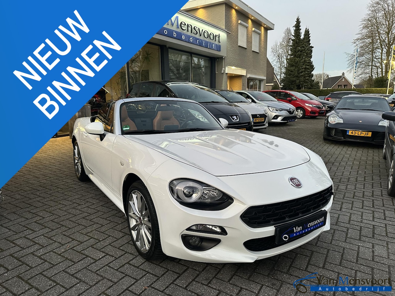Fiat 124 Spider - 1.4 MultiAir Turbo Lusso Leder|Navi|Camera|Keyless|Stoelverwarming - AutoWereld.nl