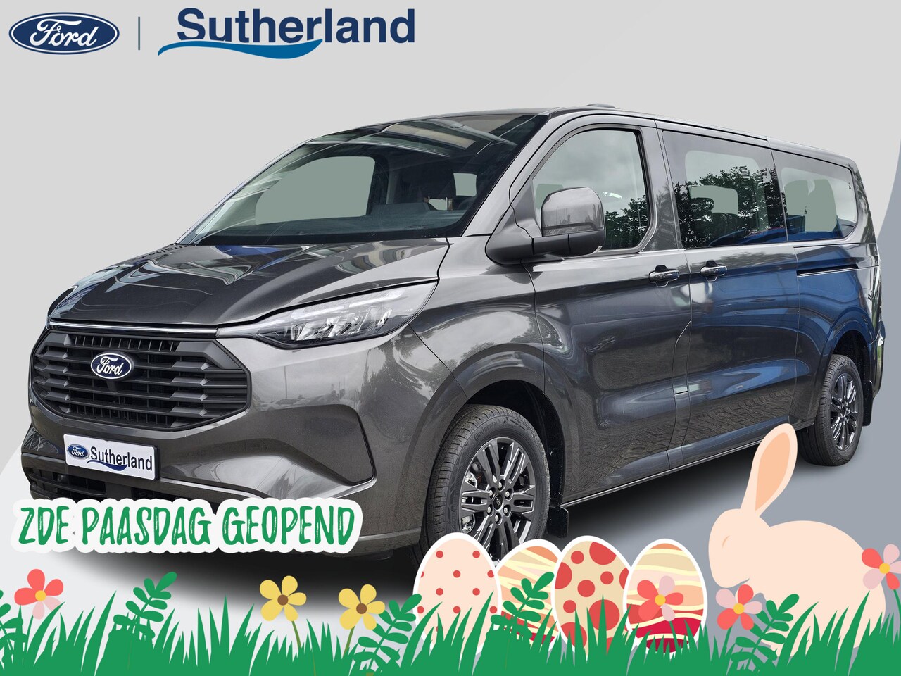 Ford Transit Custom - 340 2.5 PHEV L2H1 Limited zuid | 233pk | Kombi |  Incl. BTW/BPM | Dubbele zijschuifdeur | - AutoWereld.nl