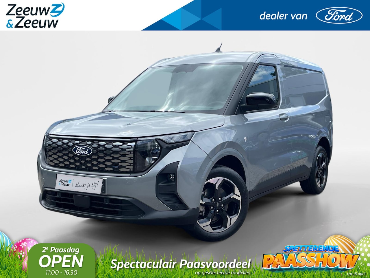 Ford Transit Courier - E-Transit Limited 44 kWh | 0,99% rente op financial lease| Trekhaak | Driver Assistance Pa - AutoWereld.nl