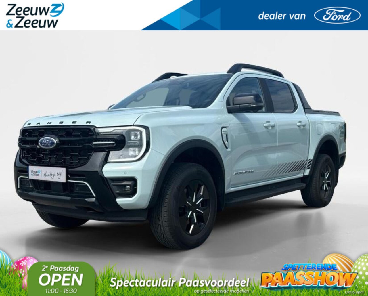Ford Ranger - Stormtrak 2.3 PHEV 279pk 10-traps automaat | 5 persoons | GRIJS kenteken | Nu rente actie - AutoWereld.nl